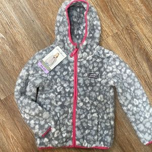 EDDIE BAUER Full Zip Plush Fleece Jacket w/ Hood XS 5/6 & Medium 10/12